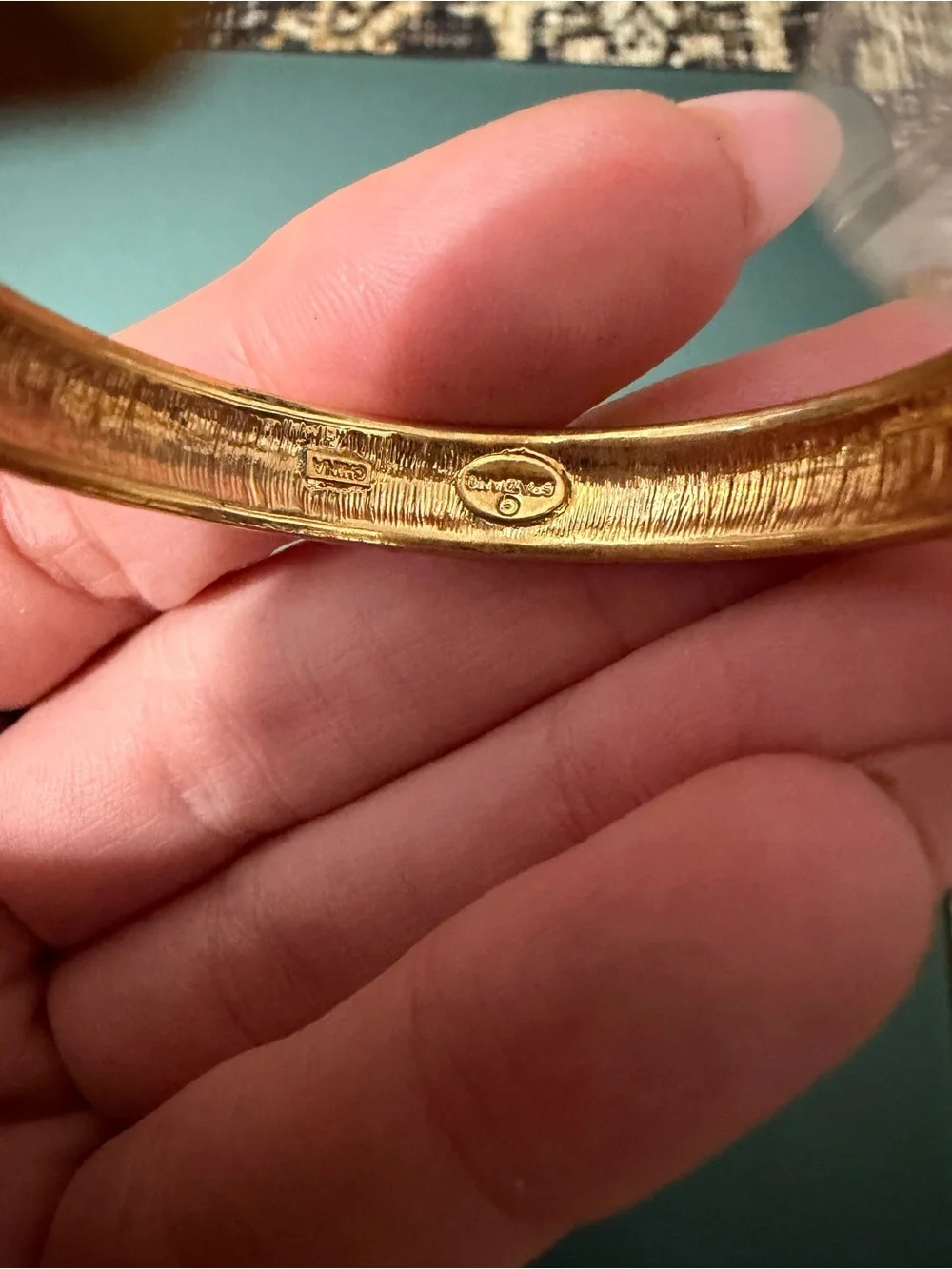 Vintage Carolee Gold Tone Zebra Enamel Hoop Earrings